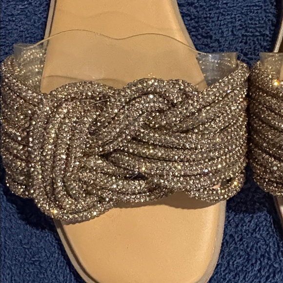 A New Day Gold Knot Slide Sandals - Picture 3 of 6